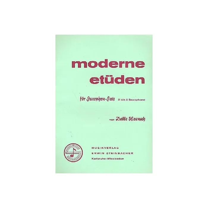 Moderne Etüden für Saxophone