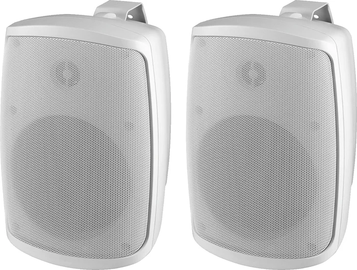 MONACOR WALL-08T/WS 2-Wege-ELA-Lautsprecherboxen-Paar, weiß