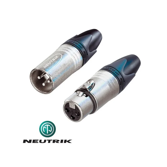 Neutrik 3-pol XLR SET3 – NC3FXX Kabelbuchse + NC3MXX Kabelstecker