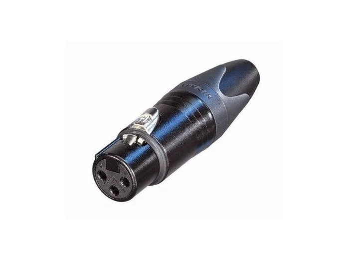 Neutrik 3 Pol XLR Stecker weiblich – XX Serie, schwarz