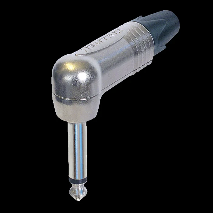 NEUTRIK Jack Plug 6.3 mm Mono – 90° Nickelgehäuse