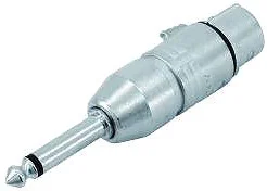 Neutrik NA 2 FP Adapter XLR female auf 6,3 mm Klinke mono