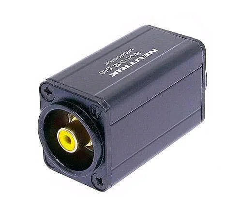 NEUTRIK NA2BBNC-D4B- Adapter, BNC female auf BNC female, gelb codiert