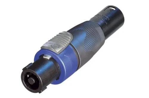 NEUTRIK NA4FX-M – Adapter, speakON NL4FX auf 3p XLR male