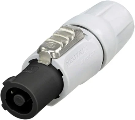 Neutrik NAC3FCB-1 – Verriegelbarer Kabel-Steckverbinder, power-out, Schraubklemmen, grau