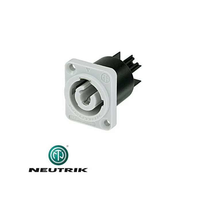 Neutrik NAC3MPB-1 PowerCon Einbaustecker Power-Out grau