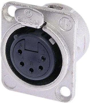Neutrik NC5FD-L-1 – 5-pol XLR Chassisstecker female