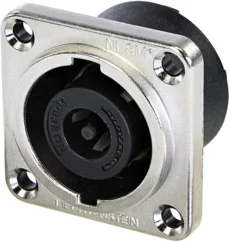 Neutrik NL8MPRXX – 8-poliger Einbaustecker, G-Form Metallgehäuse, Durchgangsmontagelöcher