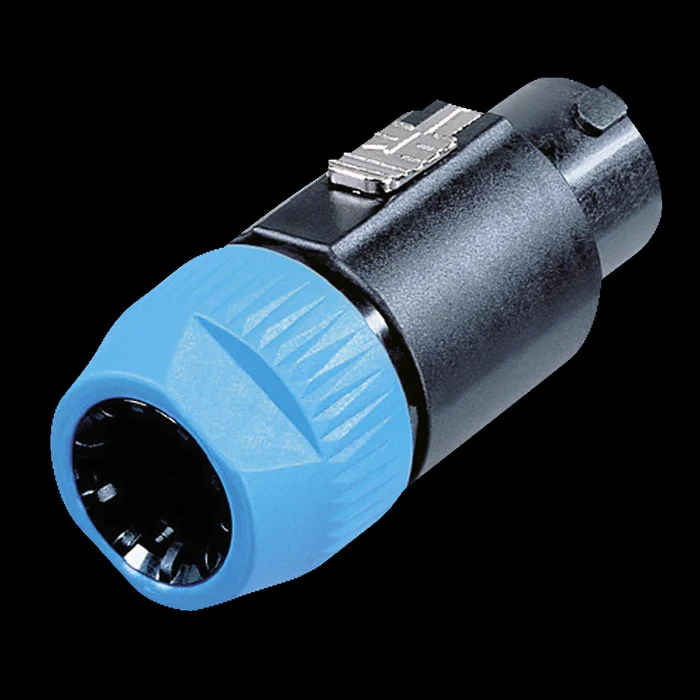 NEUTRIK speakON 8P Plug – male Schwarz/blaues Gehäuse