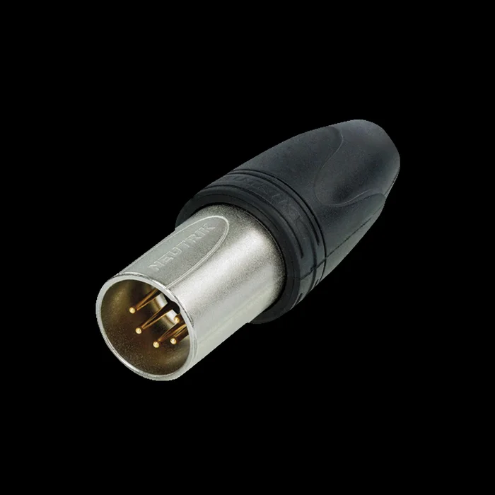 NEUTRIK XLR 5P Connector – male IP66 – Neutrik XX Box mit 25 Stück – (goldkontakte – Nickelgehäuse)