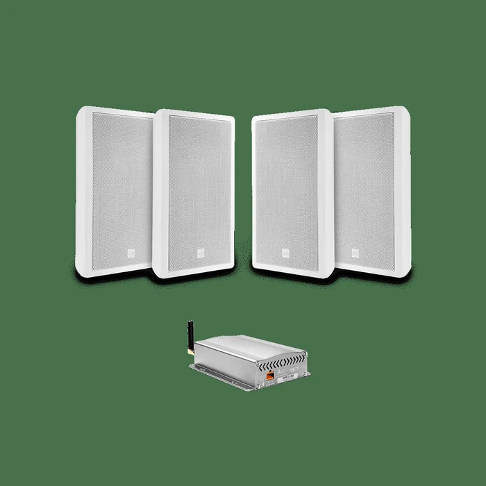 NEXT audiocom 4W5FW.A40 Installationsset Hintergrundmusik extra flach weiß