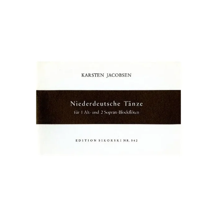 Niederdeutsche Tänze für 3 Blockflöten (SSA)