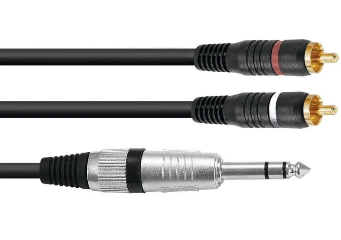 Omnitronic AL-15 – 6.3 mm Klinke – Cinch – 1.5m