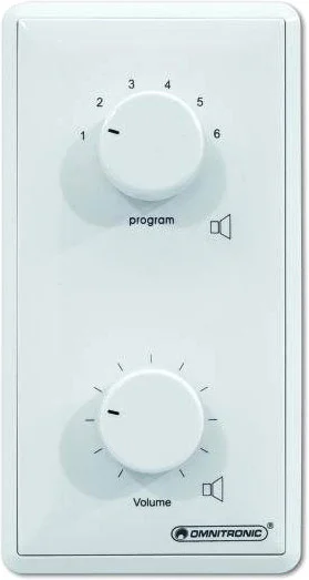 OMNITRONIC ELA-LS-Regler/Prog-Wähler45W mono ws