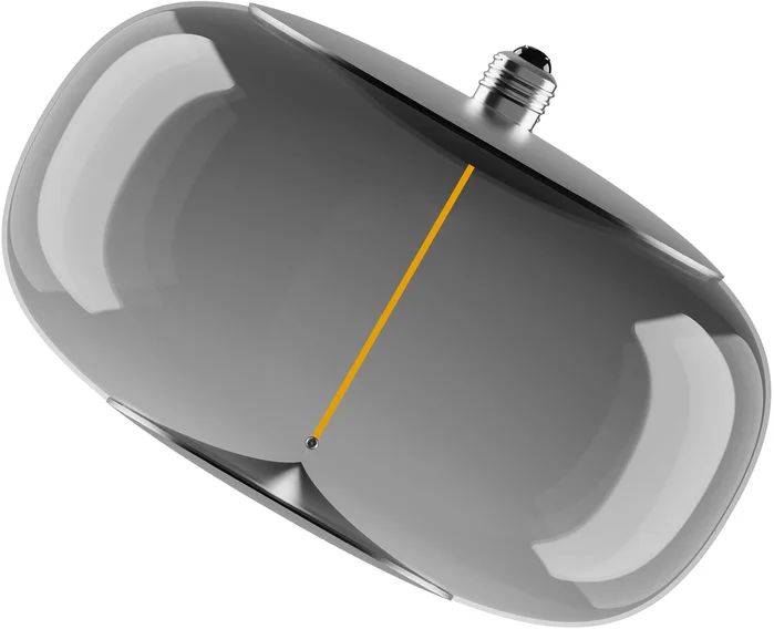 OSRAM Vintage 1906 Big Elipse 6 Glühfaden Magnetisch 4W 818 Rauchglas E27