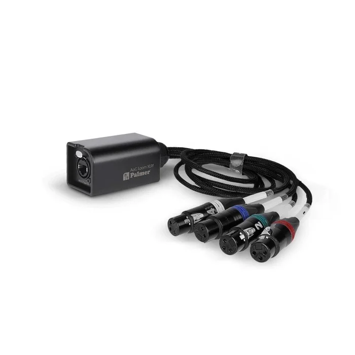 Palmer AoC Loom XLR F – Audio over Cat Multicore-Adapterkabel von Ethercon auf 4 x XLR female