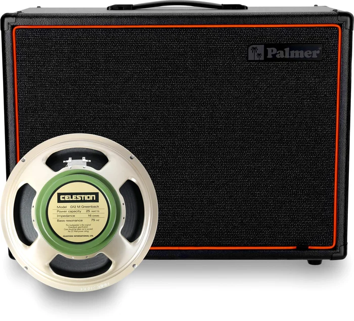 Palmer CAB 112 BX GBK – Gitarren Lautsprecherbox mit Celestion Greenback 1 x 12, Open-Back