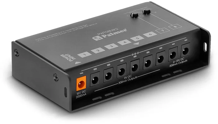 Palmer PWT 08 MK2 – Universalnetzteil für Pedalboard mit 8 Ausgängen