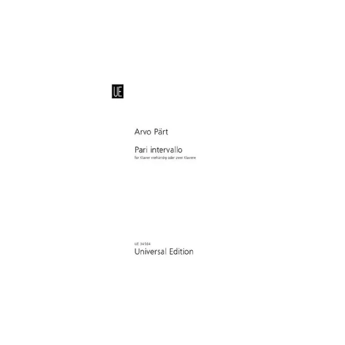 Pari intervallo für Klavier 4-händig