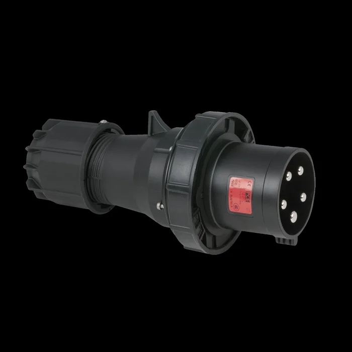PCE CEE 125 A/400 V 5-pin Plug male Schwarz – IP67