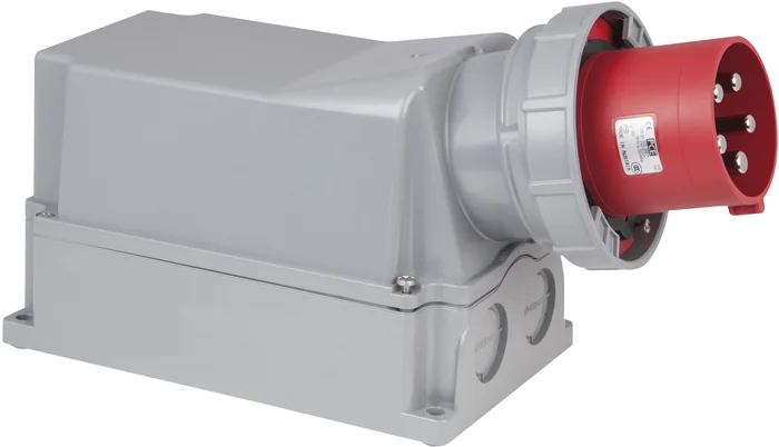 PCE CEE 125 A/400 V 5P Wandhalterung – Stecker Rot