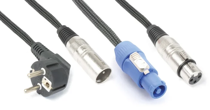 PD Connex Licht Kombikabel Schuko/XLR M-Powercon B/XLR F 10m