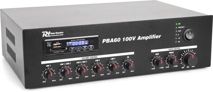 Power Dynamics PBA60 100V-Verstärker 60W