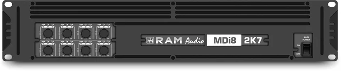 Ram Audio MDi8-2K7 S/X – 8 Kanal Verstärker 8 x 340W 4 Ohm mit Speakon/XLR