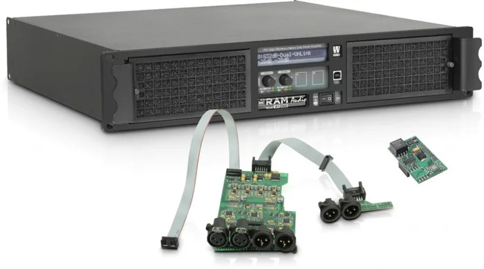 Ram Audio W 12000 DSP AES PA Endstufe 2 x 5900 W 2 Ohm inkl. DSP Modul mit