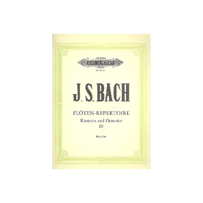 Repertoire der Flötenpartien aus dem Kantaten- und Oratorienwerk Bd. 4