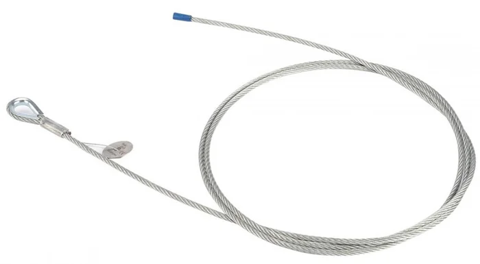 Riggatec 8 mm Abhängeseil Zink 6×19+FE Kausche eins. offen 20m