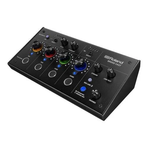 ROLAND BRIDGE CAST – All-In-One Audio-Streaming & Audio-Mixer für Gamer (parallele Soundmischungen – XLR-Mikrofonvorverstärker – Soundeffekte – Delay – USB-C – AUX-In) – Bild 3