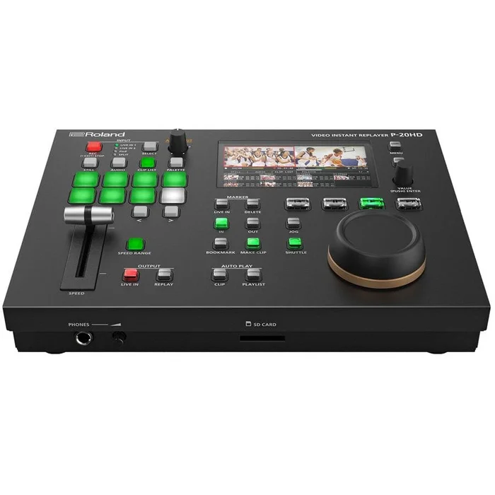 ROLAND P-20HD – Video Instant Replayer / Recorder für parallele Aufnahme und Wiedergabe (HDMI Stream, Farb-LCD-Display bis zu 1.080p/60, USB 3.0)