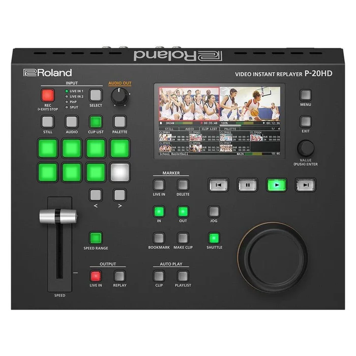 ROLAND P-20HD – Video Instant Replayer / Recorder für parallele Aufnahme und Wiedergabe (HDMI Stream, Farb-LCD-Display bis zu 1.080p/60, USB 3.0) – Bild 3