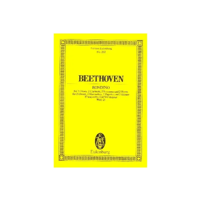 Rondino Es-Dur für 2 Oboen, 2 Klarinetten,