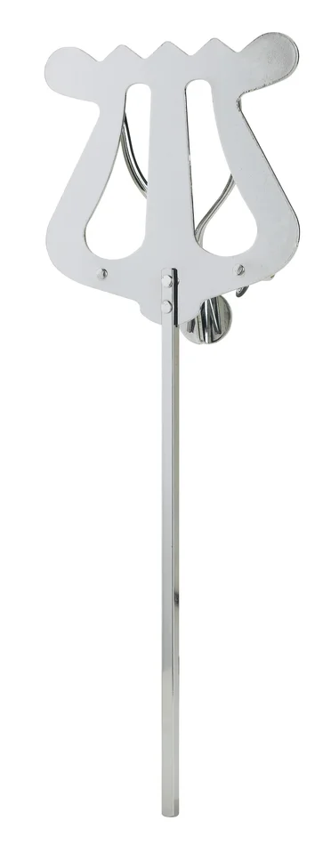 ruka 37511 – Marschgabel für Tuba, Trompete, Tenorhorn, verchromt – 1 Drücker mit starker Feder