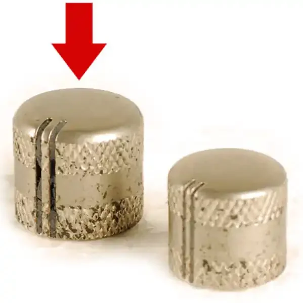 Sandberg Volume/Blend Potiknopf Groß, Nickel Aged