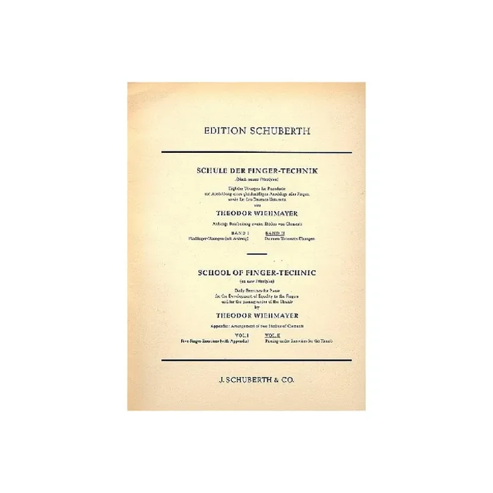 Schule der Fingertechnik Band 2