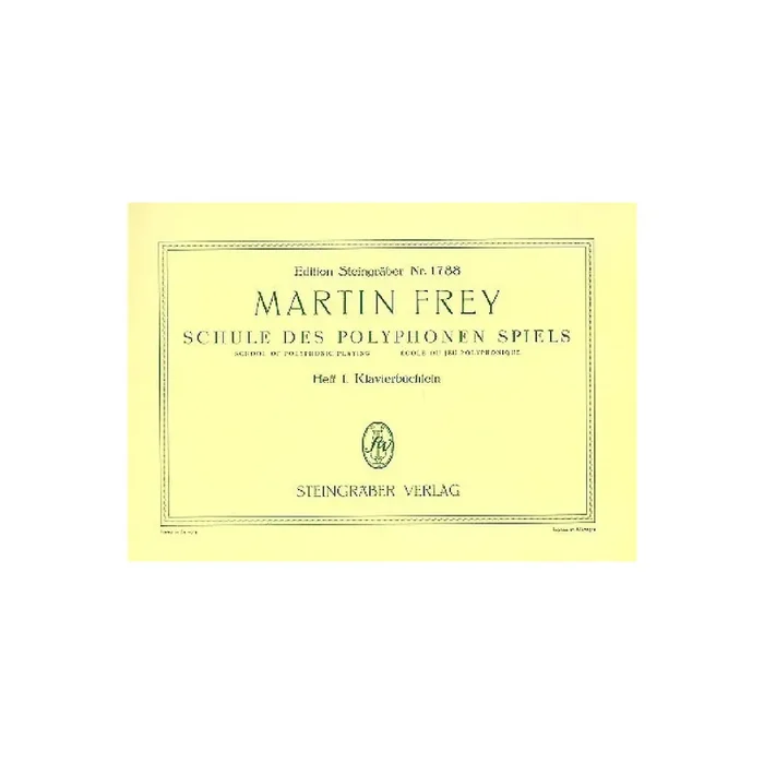 Schule des polyphonen Spiels op.32 Band 1