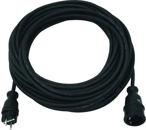Schutzkontakt Verlängerung 3×1,5mm 20m konfektioniert mit Kunststoff Stecker/Kupplung IP44