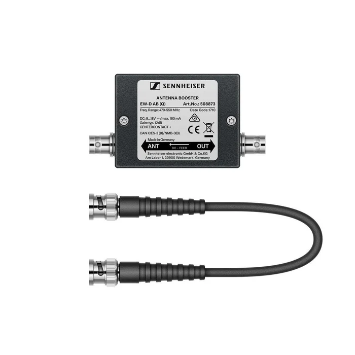 Sennheiser EW-D AB (R) – Integrierter Antennenverstärker, Verstärkung 10 dB, BNC-Ansc