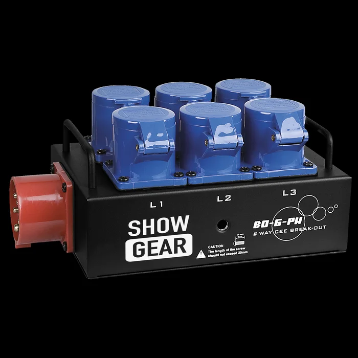 SHOWGEAR BO-6-PWC CEE 16A to 6x CEE 16A