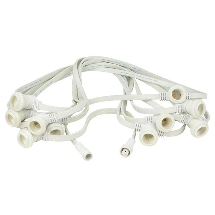 Showgear Festoon Light E27, 100 cm Abstand – Weiß – 50 m