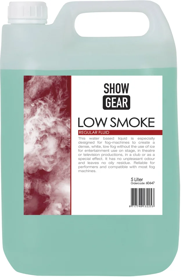 SHOWGEAR Raucharmes Flüssigprodukt 5 Liter – raucharm