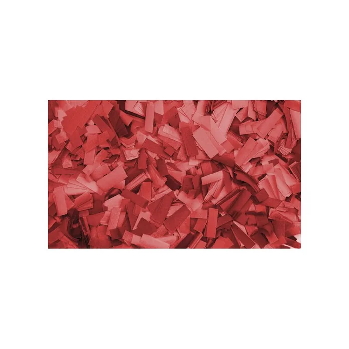 Showtec – Show Confetti Rectangle 55 x 17mm Rot, 1 kg, feuerfest