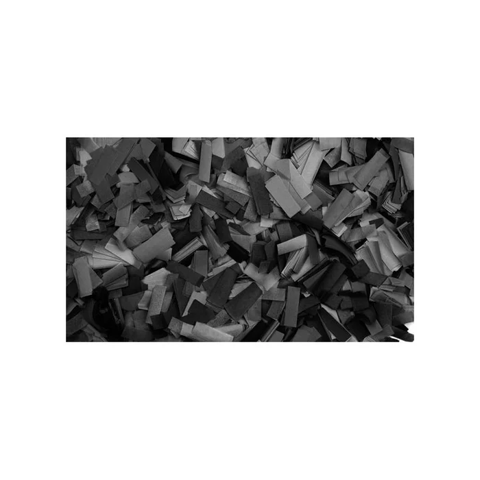 Showtec – Show Confetti Rectangle 55 x 17mm Schwarz, 1 kg, feuerfest