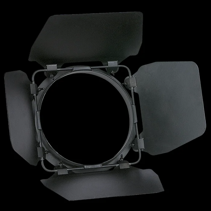 SHOWTEC Barndoor für Performer 1000 Schwarzes vierflügeliges Fiügeltor aus Metall