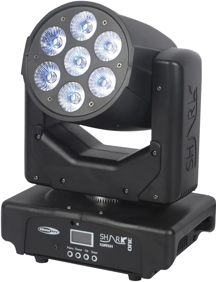 SHOWTEC Shark Wash One 7x 12 W RGBWA-UV LED Wash Moving Head