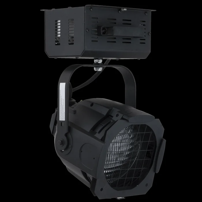 SHOWTEC Studio Beam MSR 575 Spot mit 600 W GX9.5-Fassung, Vorschaltgerät und 4 Linsen – Schwarz