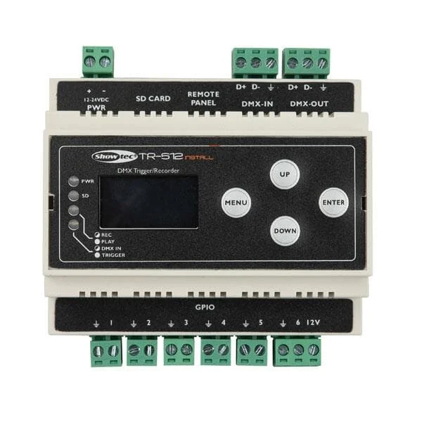 Showtec TR-512 Install – Din-rail – DMX-Recorder